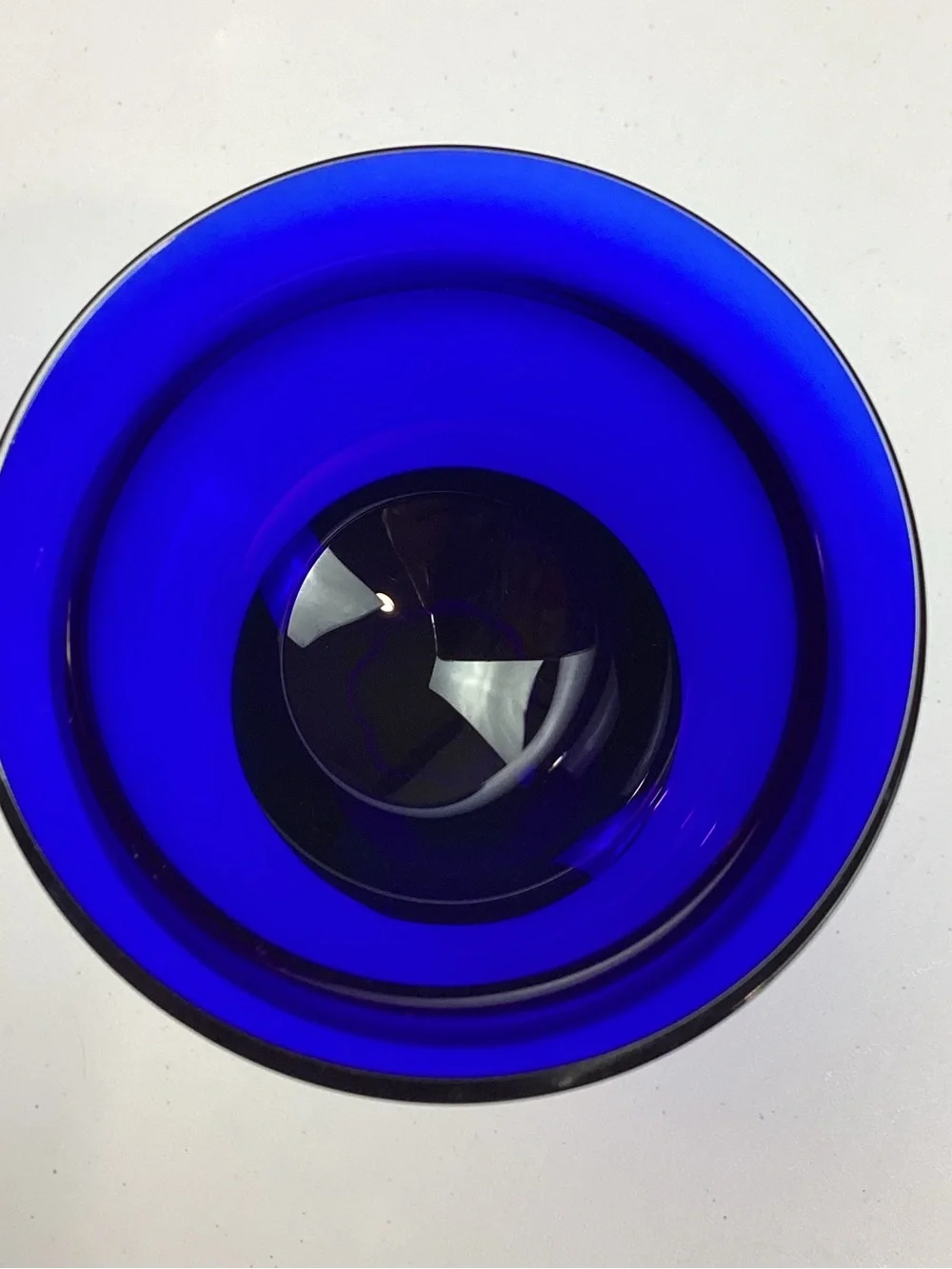 Vintage Mikasa Galleria Cobalt Blue Green 9” Wine Glass Limited 1993